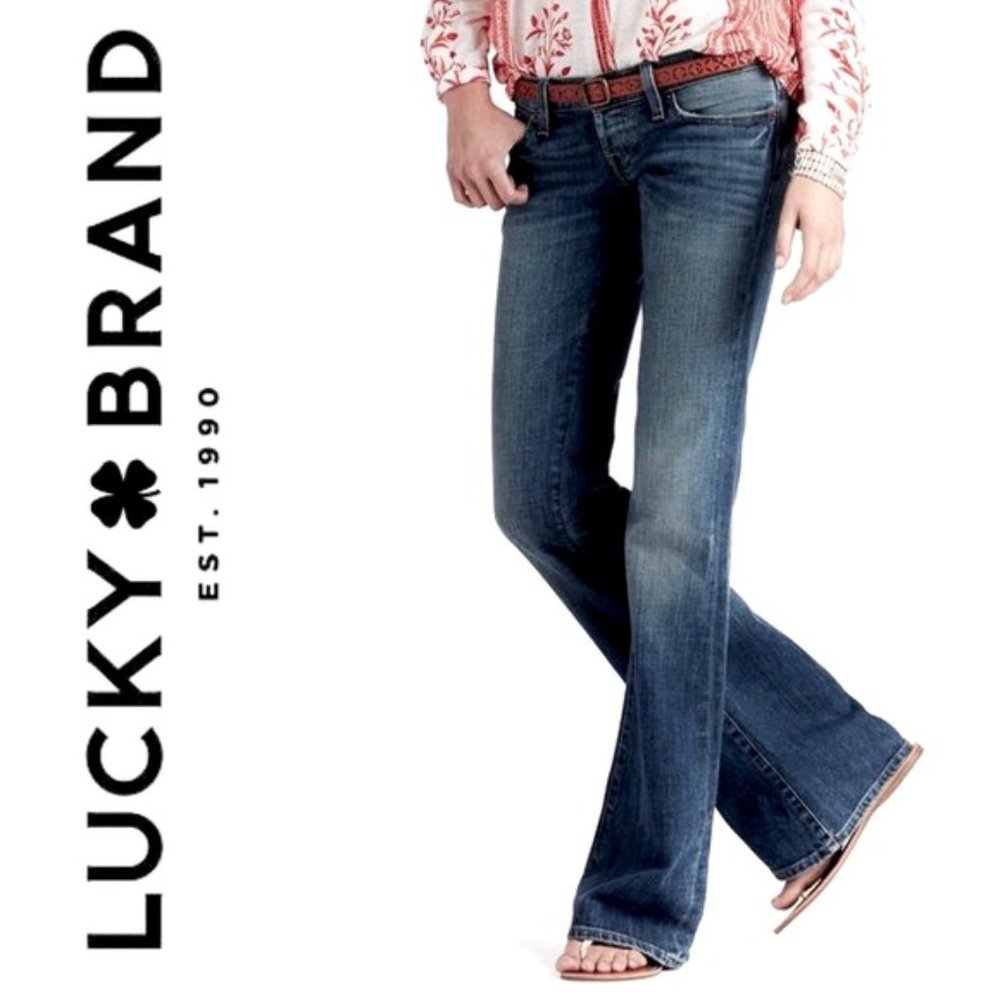 Lucky Brand Lil Maggie Low Rise Flare Bottom Jeans